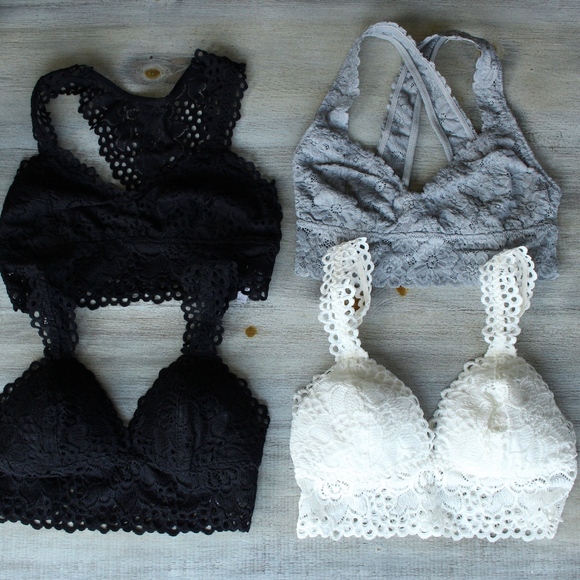 aerie Other - Lot of 4 Aerie Bralettes Sz XS
